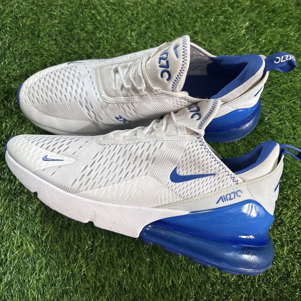 Nike Air Max 270 Kentucky White/Racer Blue-Game Royal DH0268-100 Men’s Size 10.5